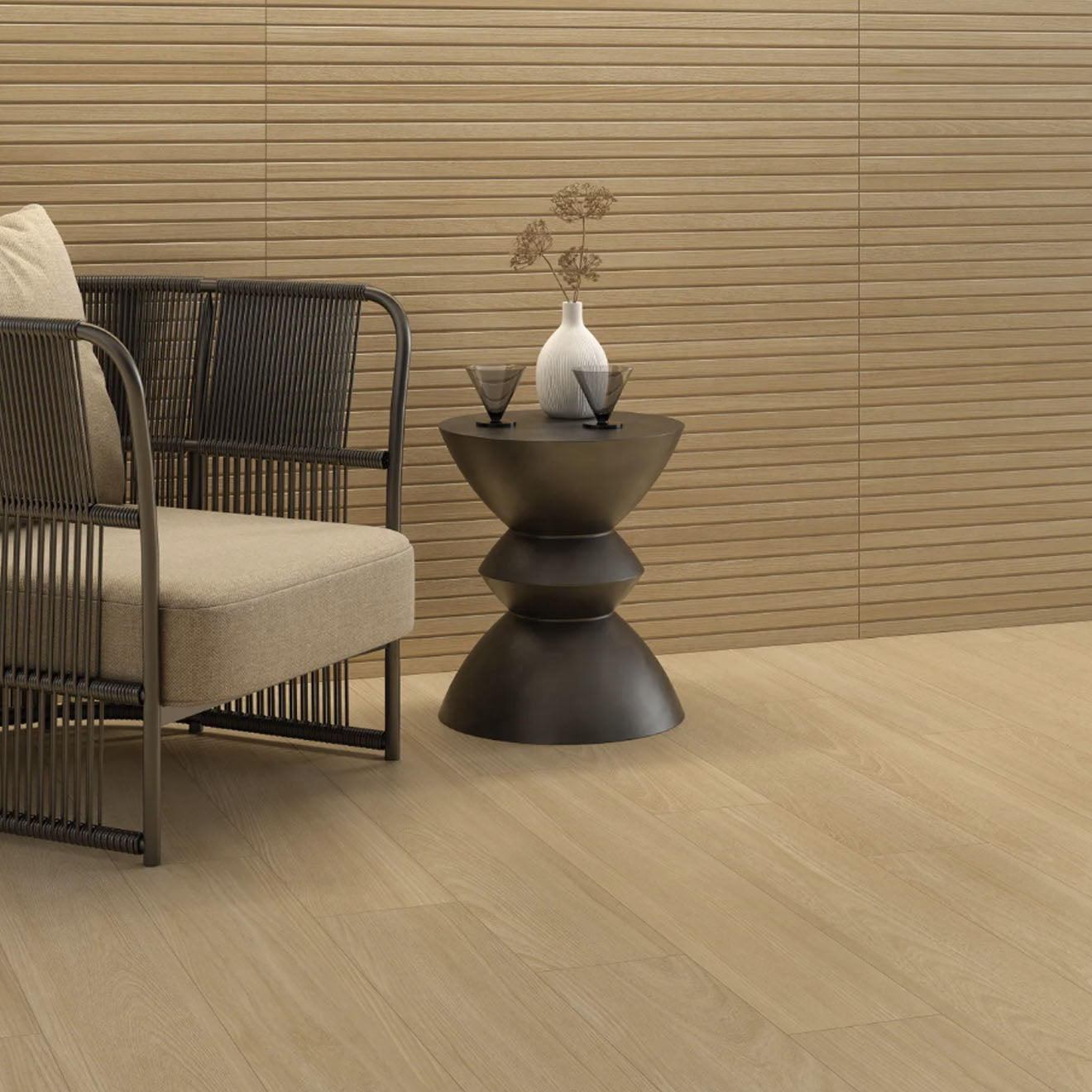 Strata Haya Ribbed Matte 3D Deco  24" X 48"