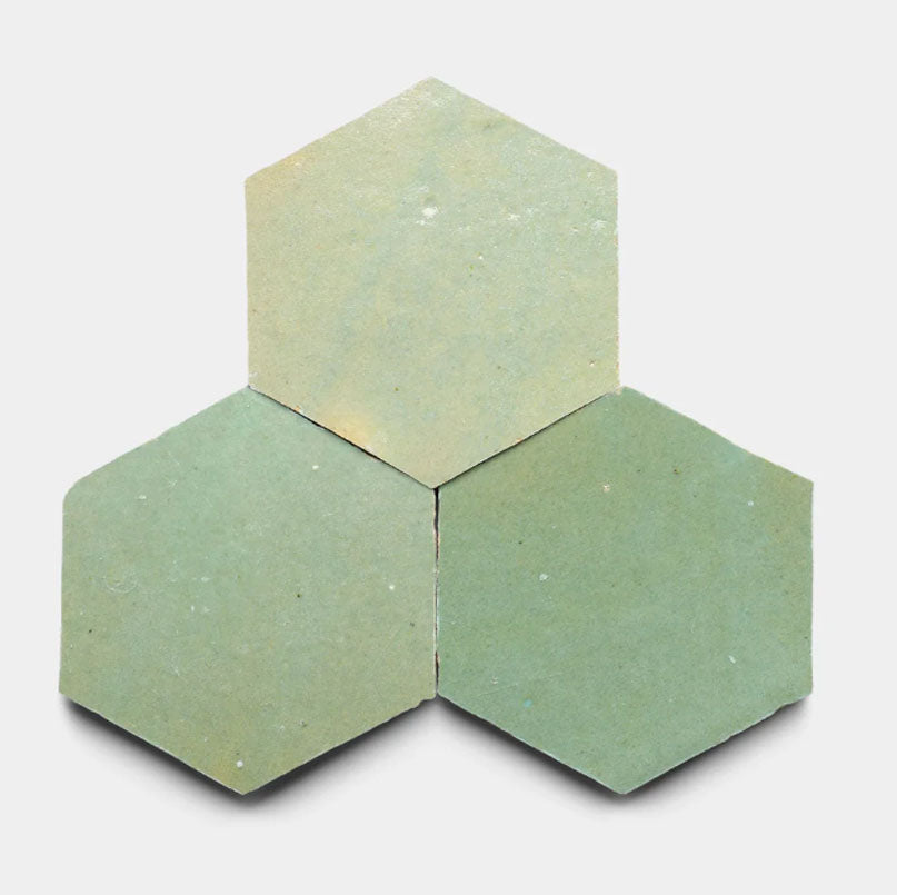 Seafoam Patina  2" X 6" X 3/4" Glazed