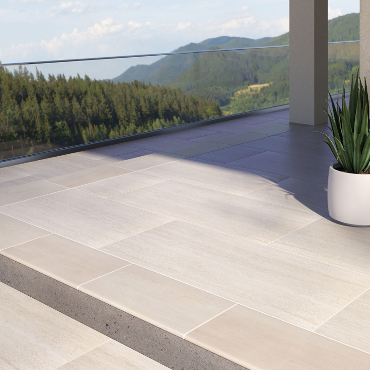 Arterra Paver Cordova LaBlanca Matte 24"X48"X2CM