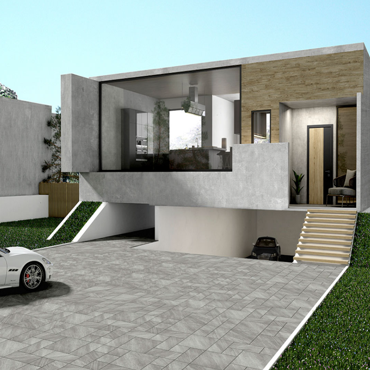 Arterra Paver Fossil Snow Matte 24"X24"X2CM