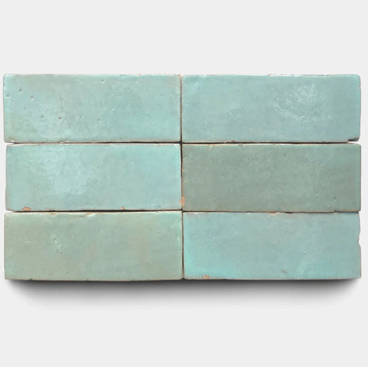 Pale Sage  2" X 6" X 3/4" Glazed