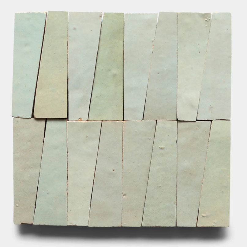 Pale Sage  2" X 6" X 3/4" Glazed