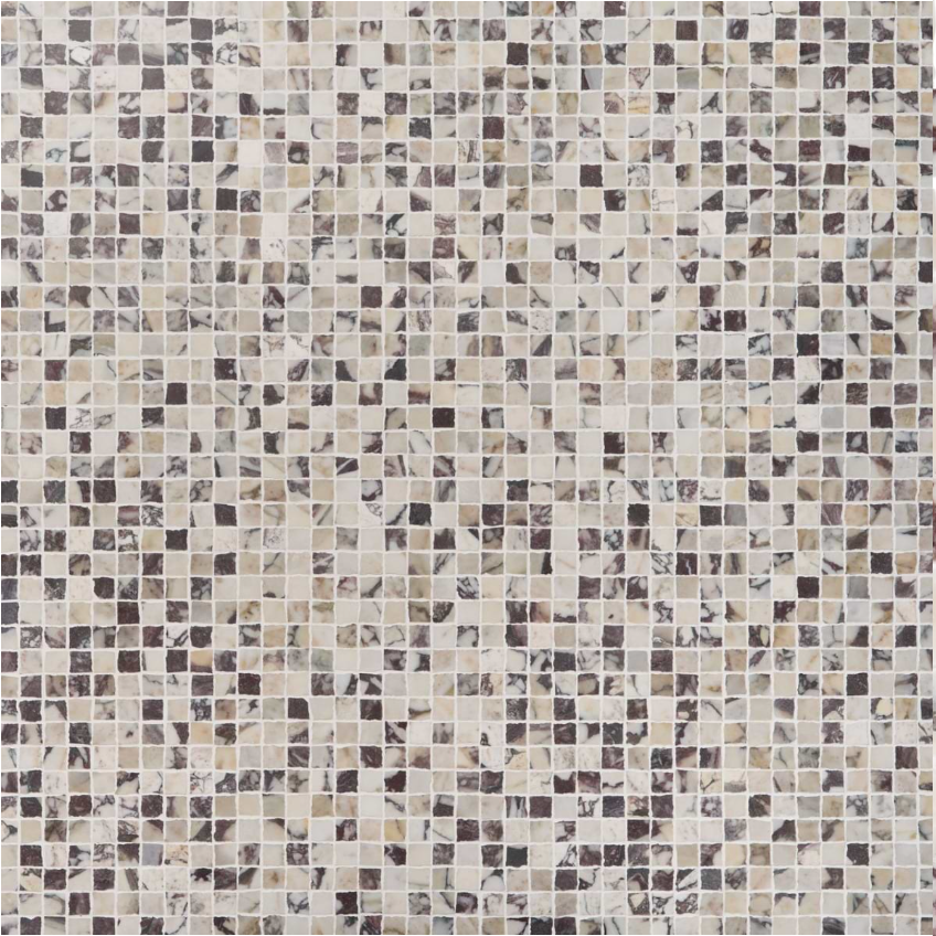 Calacatta Viola Premium 1" x 1" Hand Clipped Honed Mosaic