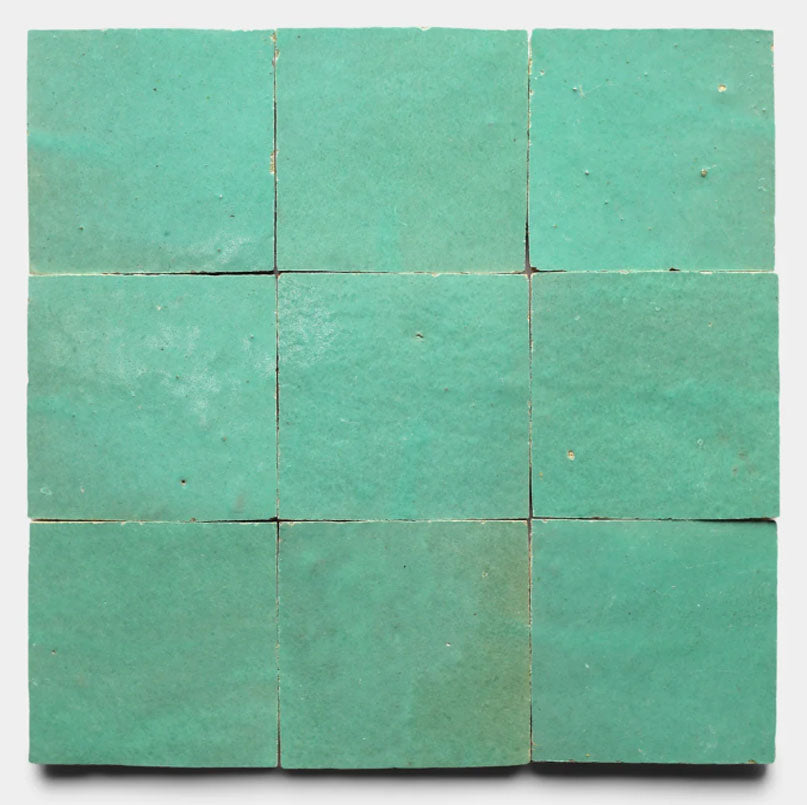 Caribbean Mint  2" X 6" X 3/4" Glazed