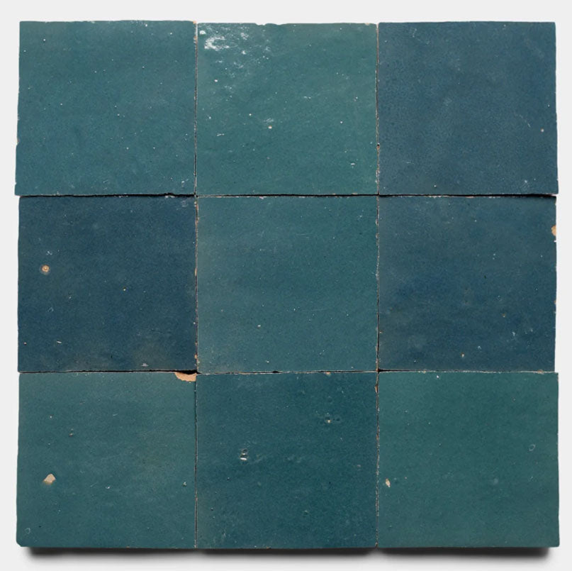 Deep Teal Sea 2" X 6" X 3/4" Glazed