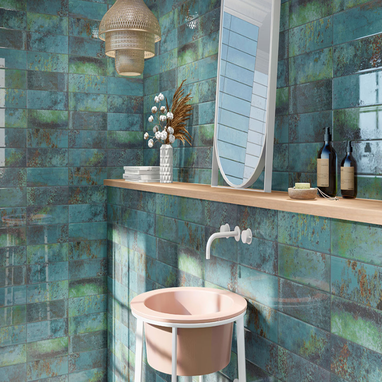 Marza Aqua Subway Glossy 4" x 12"