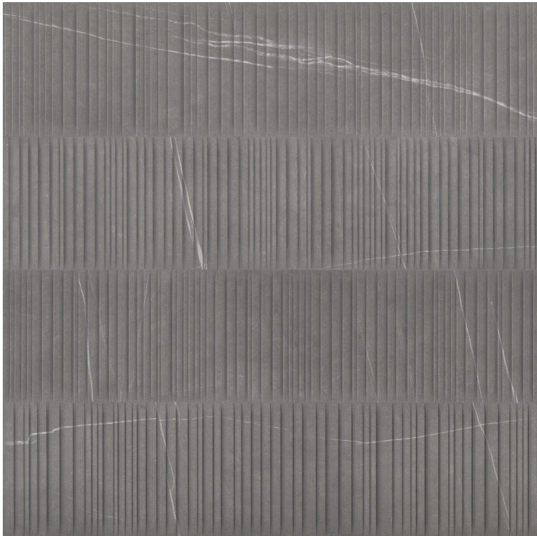 Nomade Argent  Parallelo Deco Matte 24" X 48"