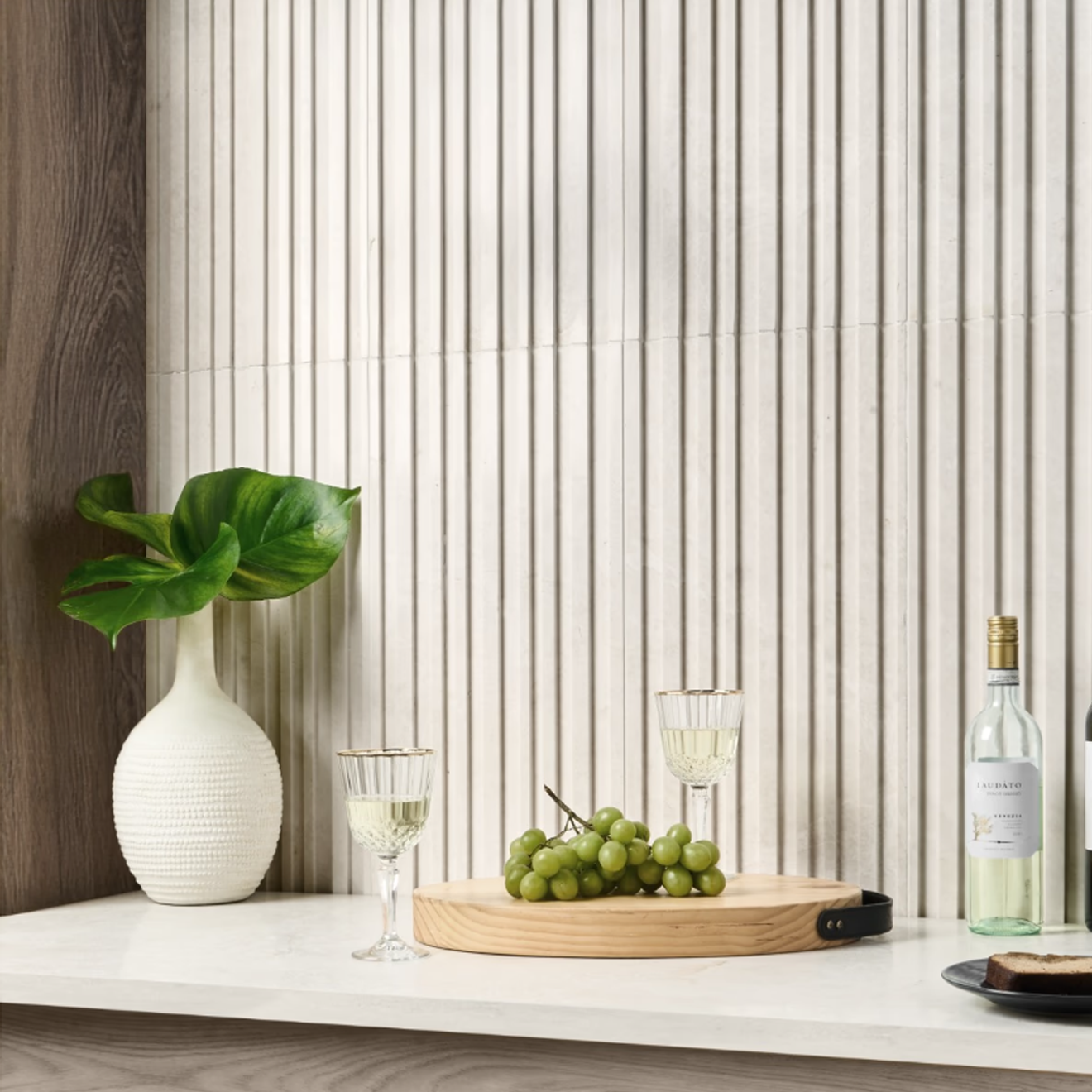 Mosa White Stonework 12" X 24" Barcode 3D