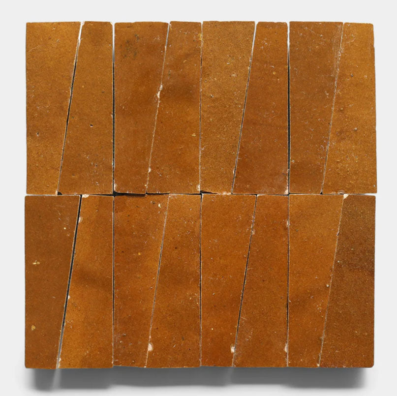Golden Amber 2" X 6" X 3/4" Glazed