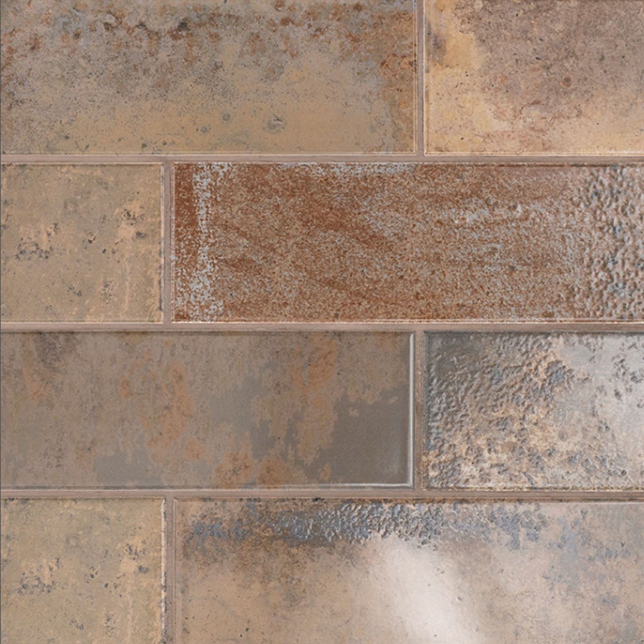 Marza Rust Subway Glossy 4" x 12"