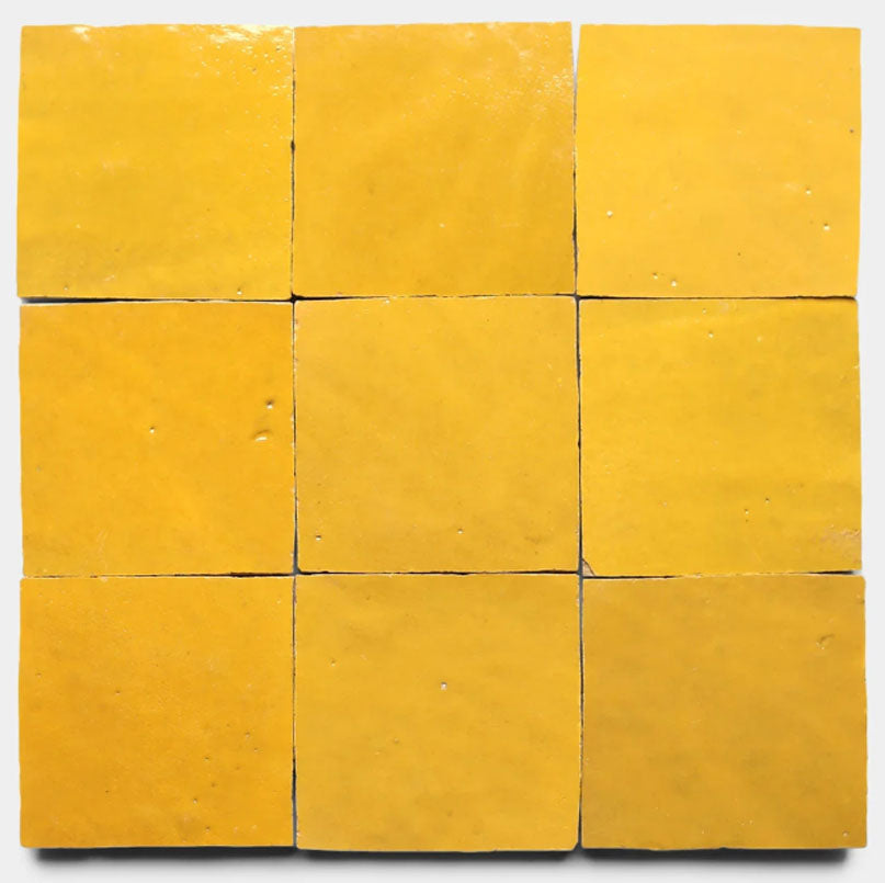 Sun Yellow 2" X 6" X 3/4" Glazed