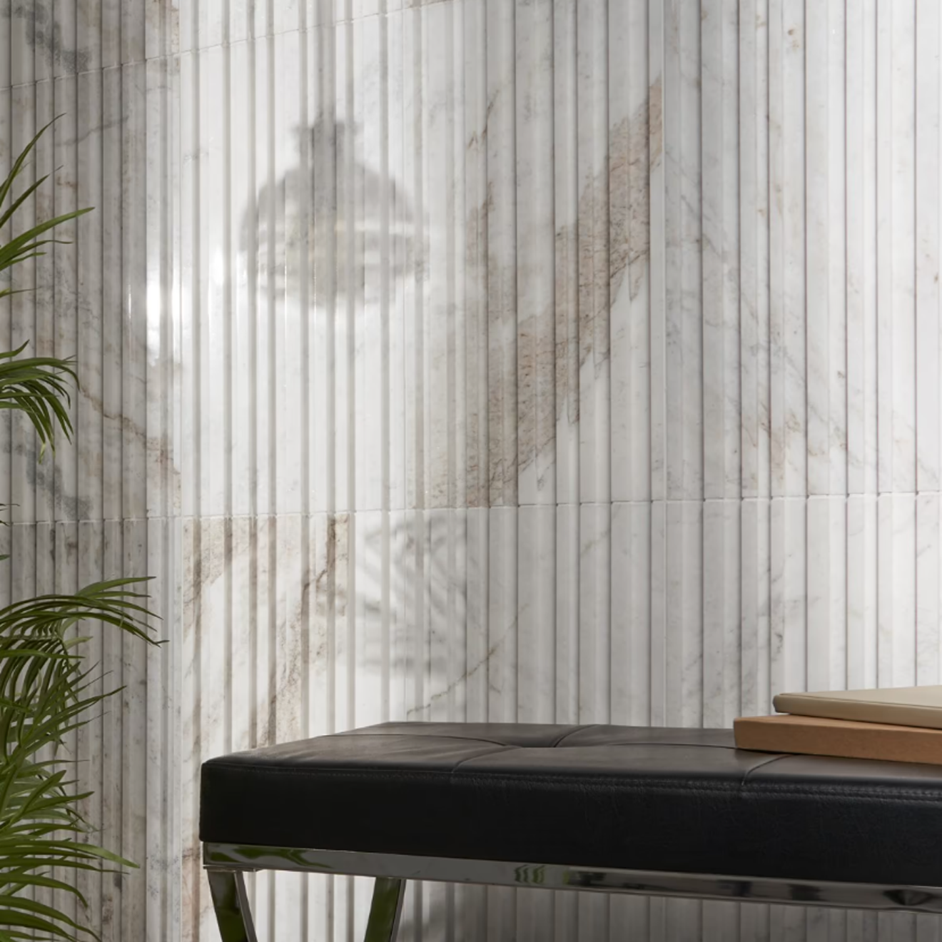 Alaska White Stonework 12" x 24" Barcode 3D Polished
