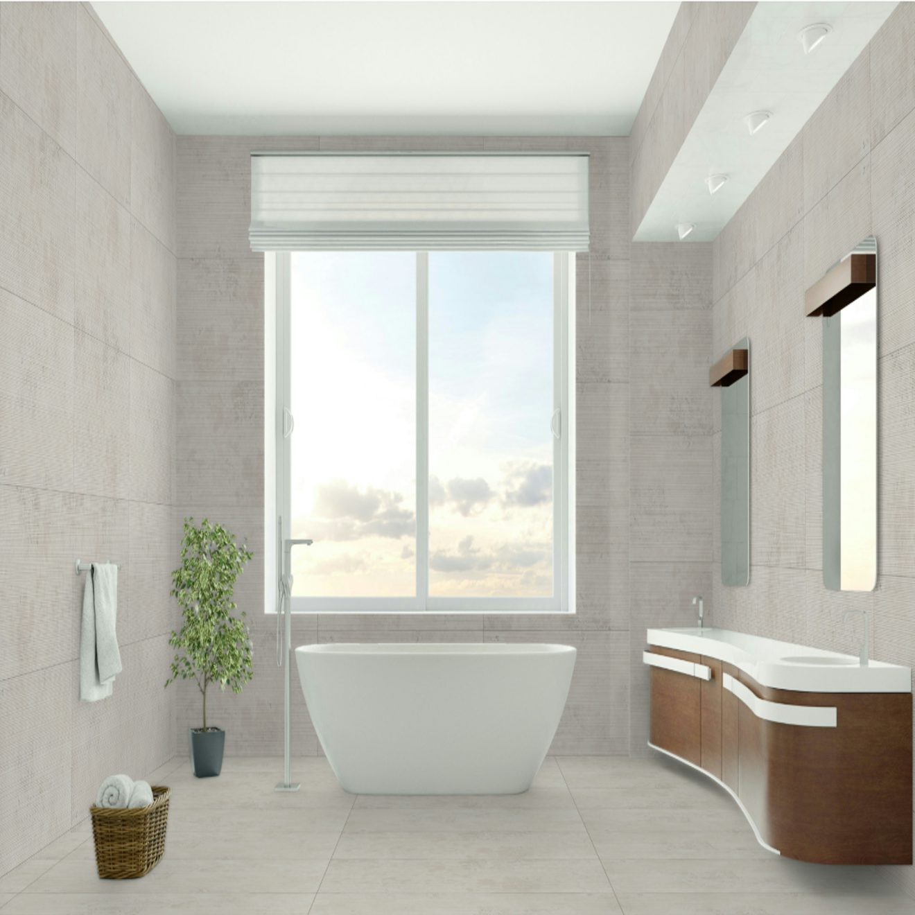 Thaddeus White Deco Matte 24" X 48"