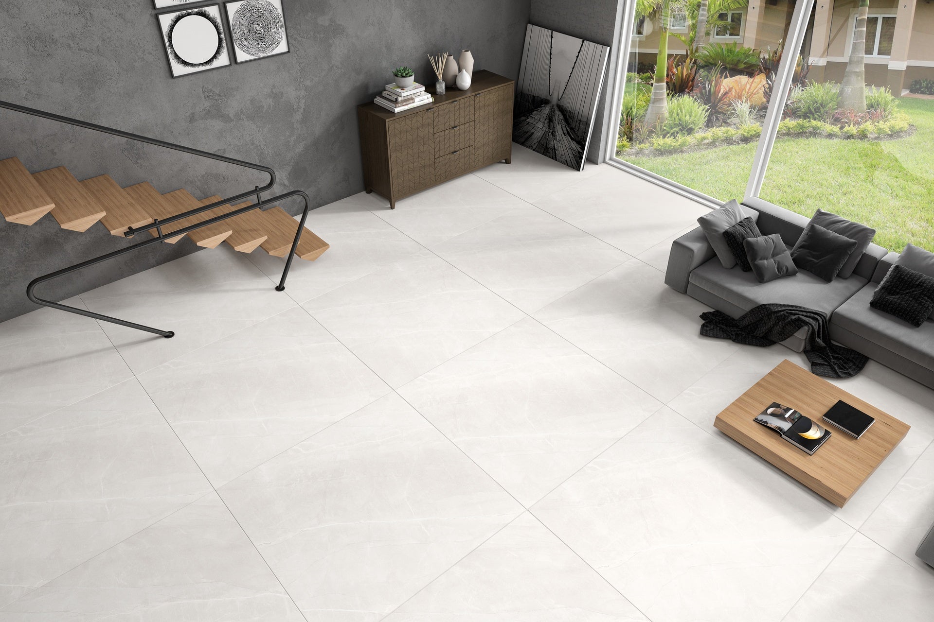 Elegant Bianco Mate 48"X48"
