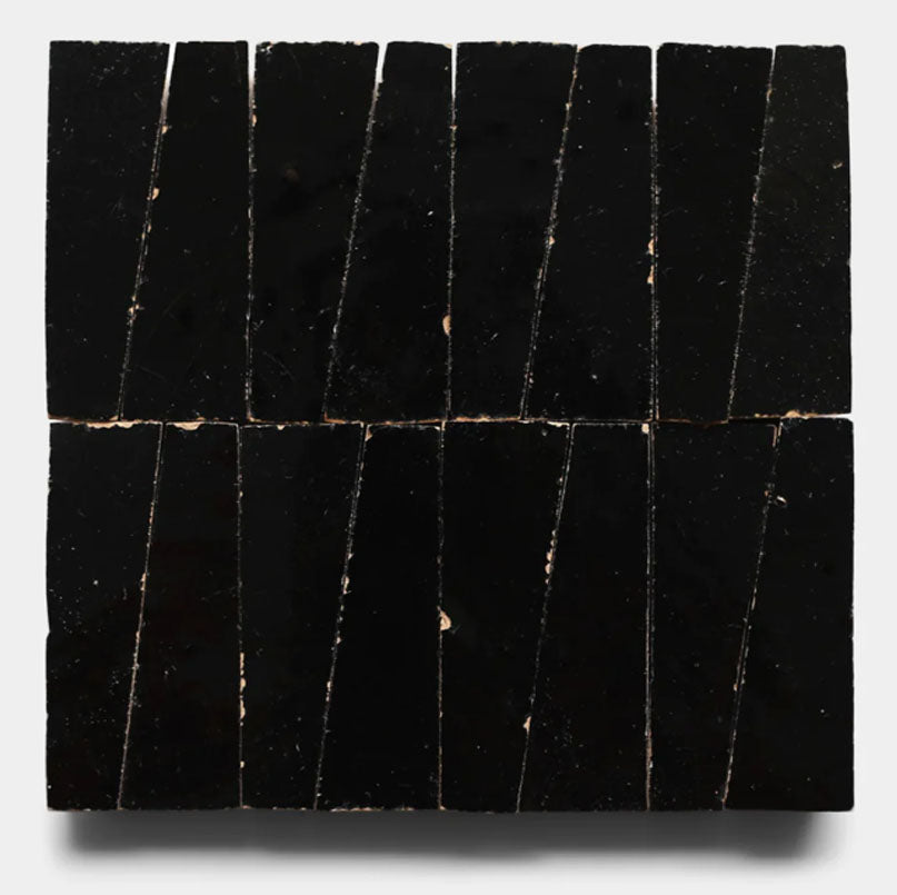 Midnight Black 2" X 6" X 3/4" Glazed