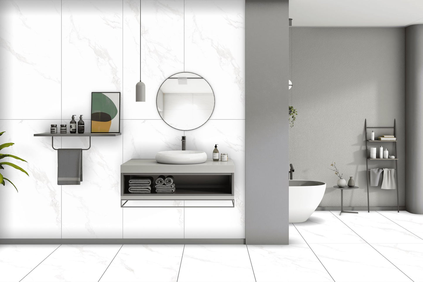 Marble Carrara Matte Satin 48"X48"