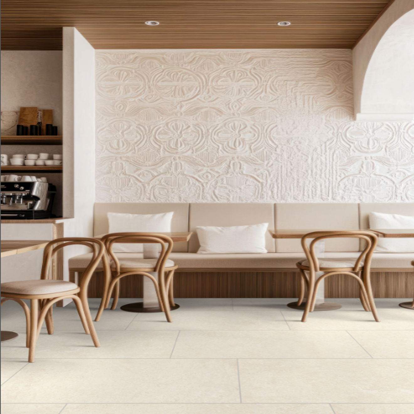 Girona Marfil Lappato 3D 48"X48"