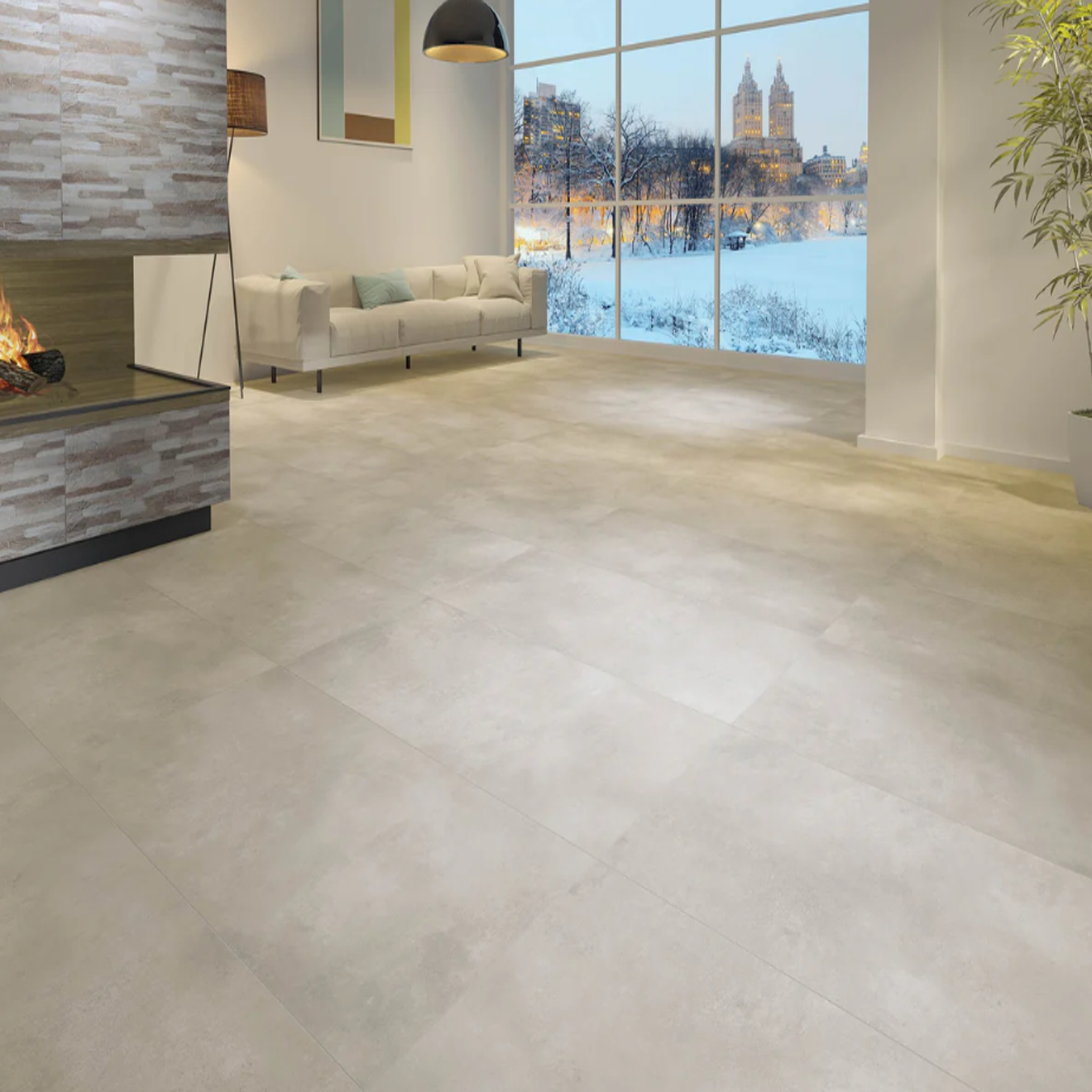 Vista Bone Rectified Matte 48"X48"