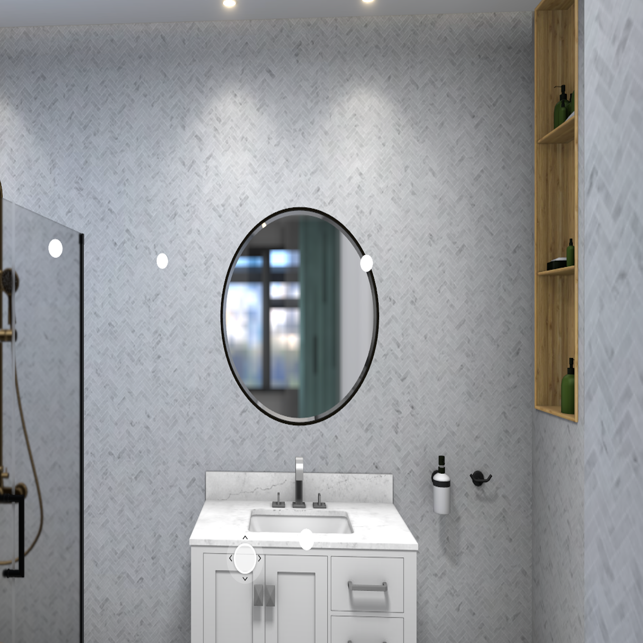 Carrara  1" x3" Herringbone Mosaic Polished