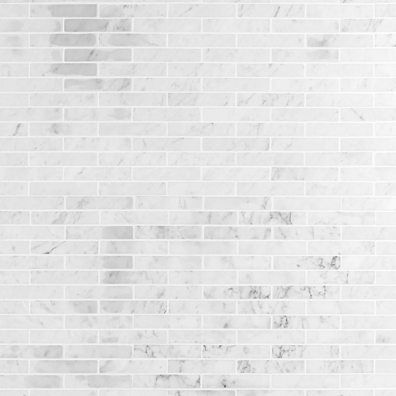 Carrara 3/4" X 4" Big Brick Pattern Mosaic Polished