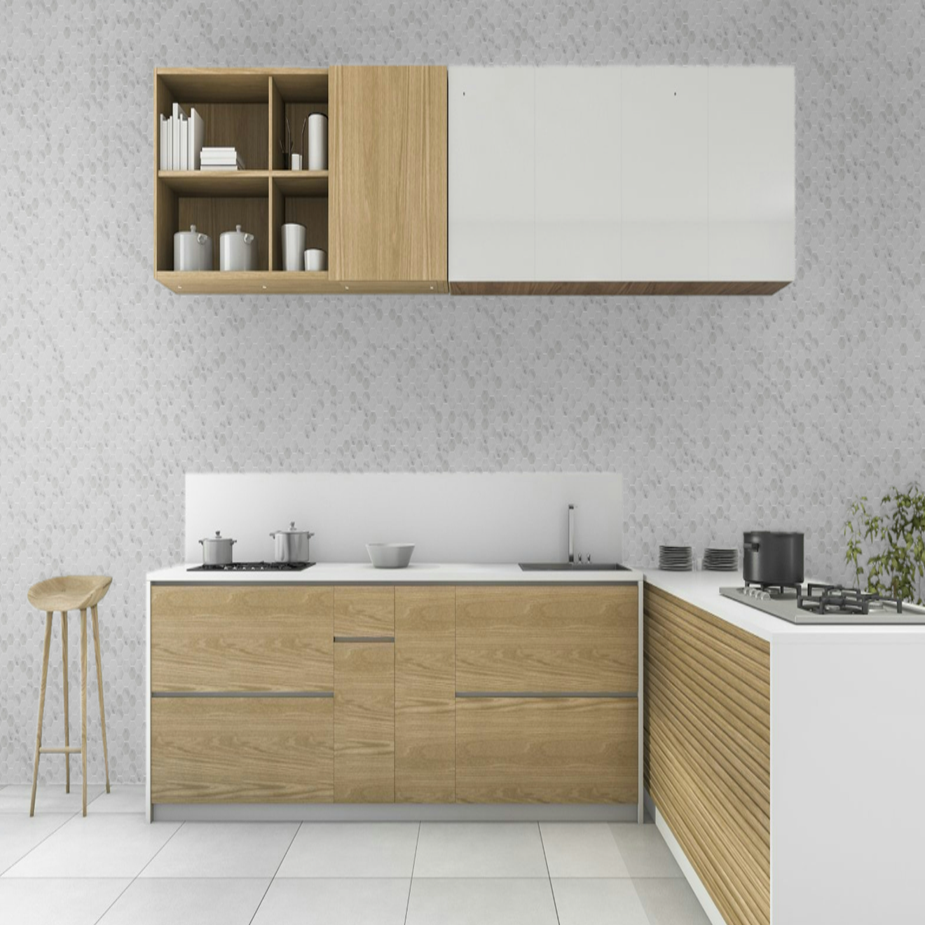 Carrara 2" Hexagon Mosaic Polished