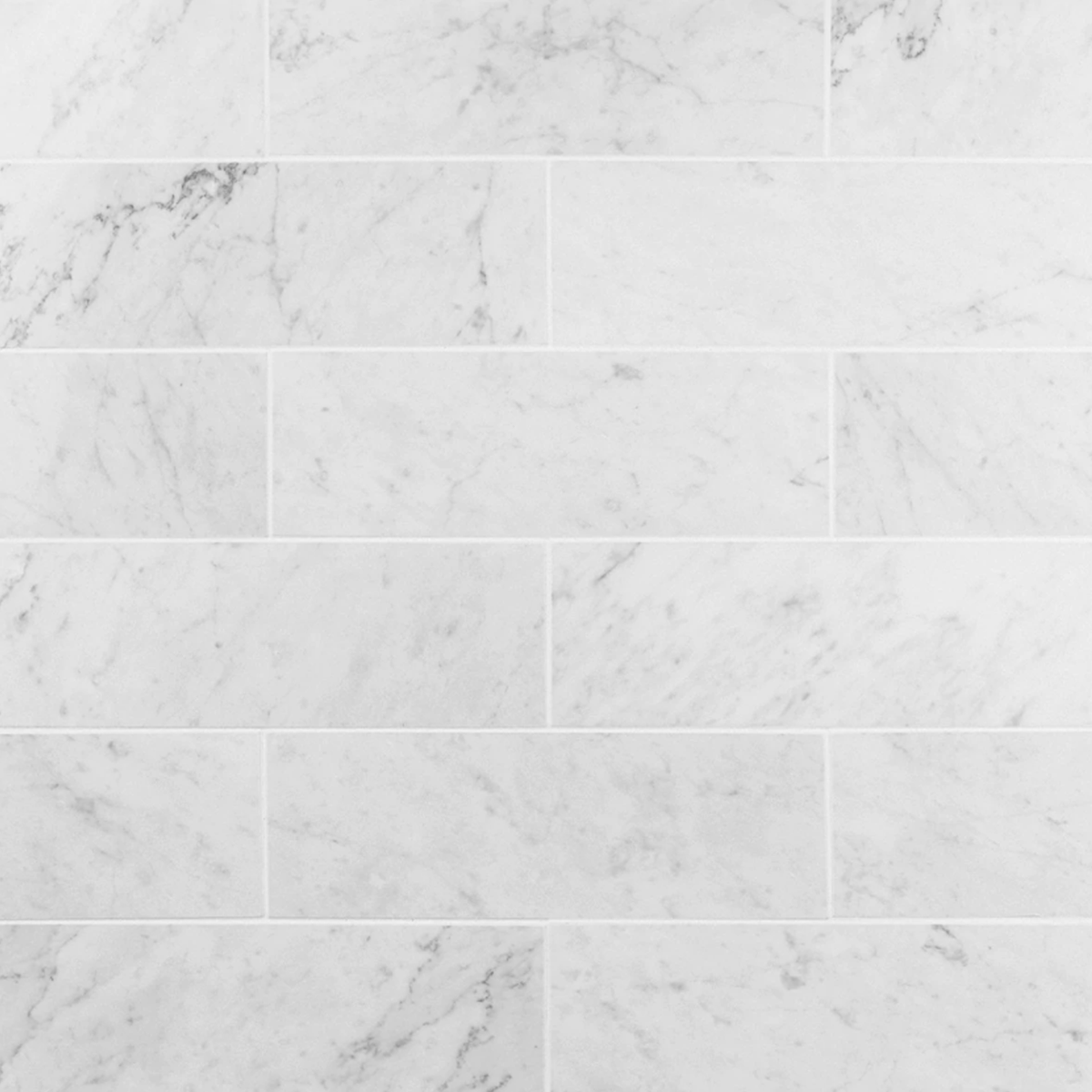 Carrara White 4x12  Subway Tile Polished