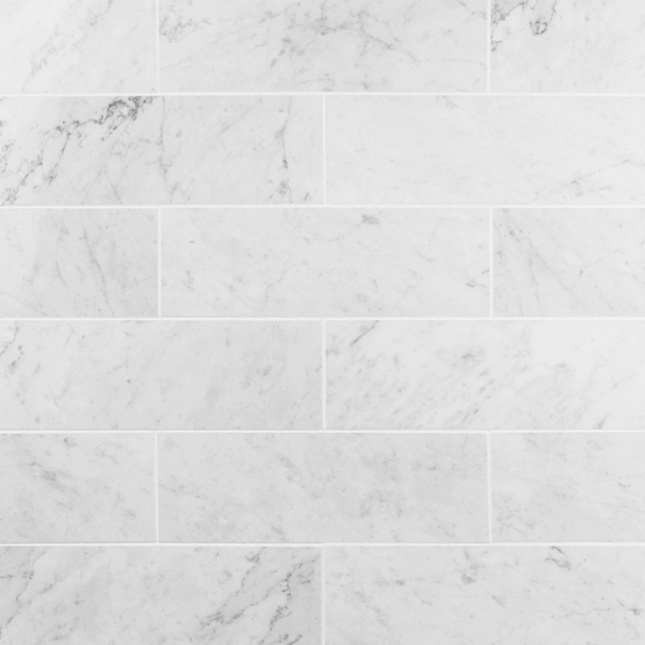 Carrara White 4x12  Subway Tile Polished
