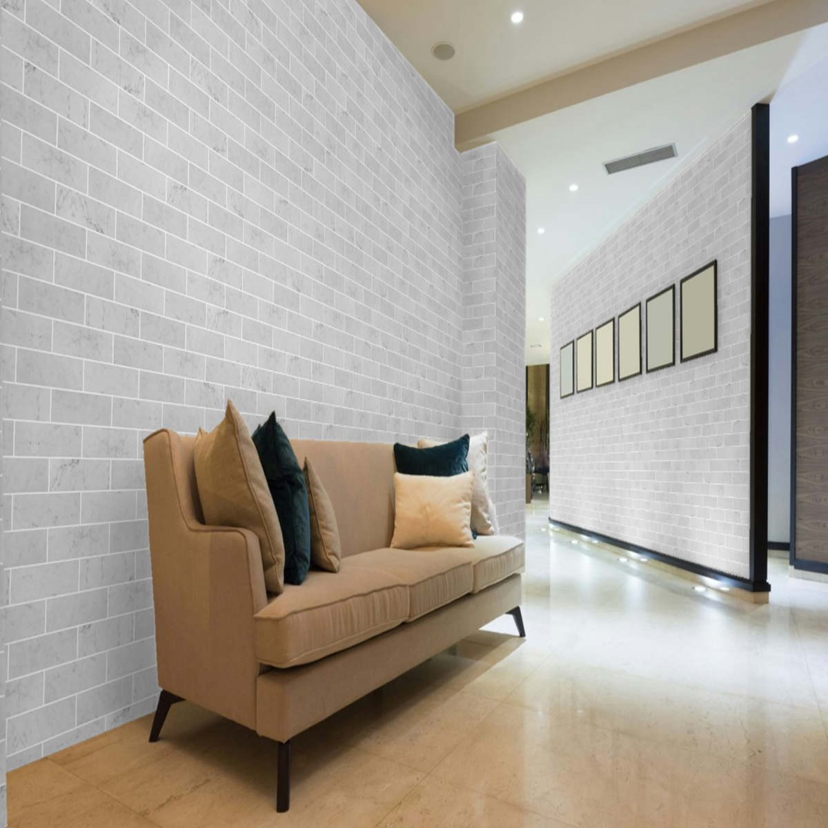 Carrara White 4x12  Subway Tile Polished