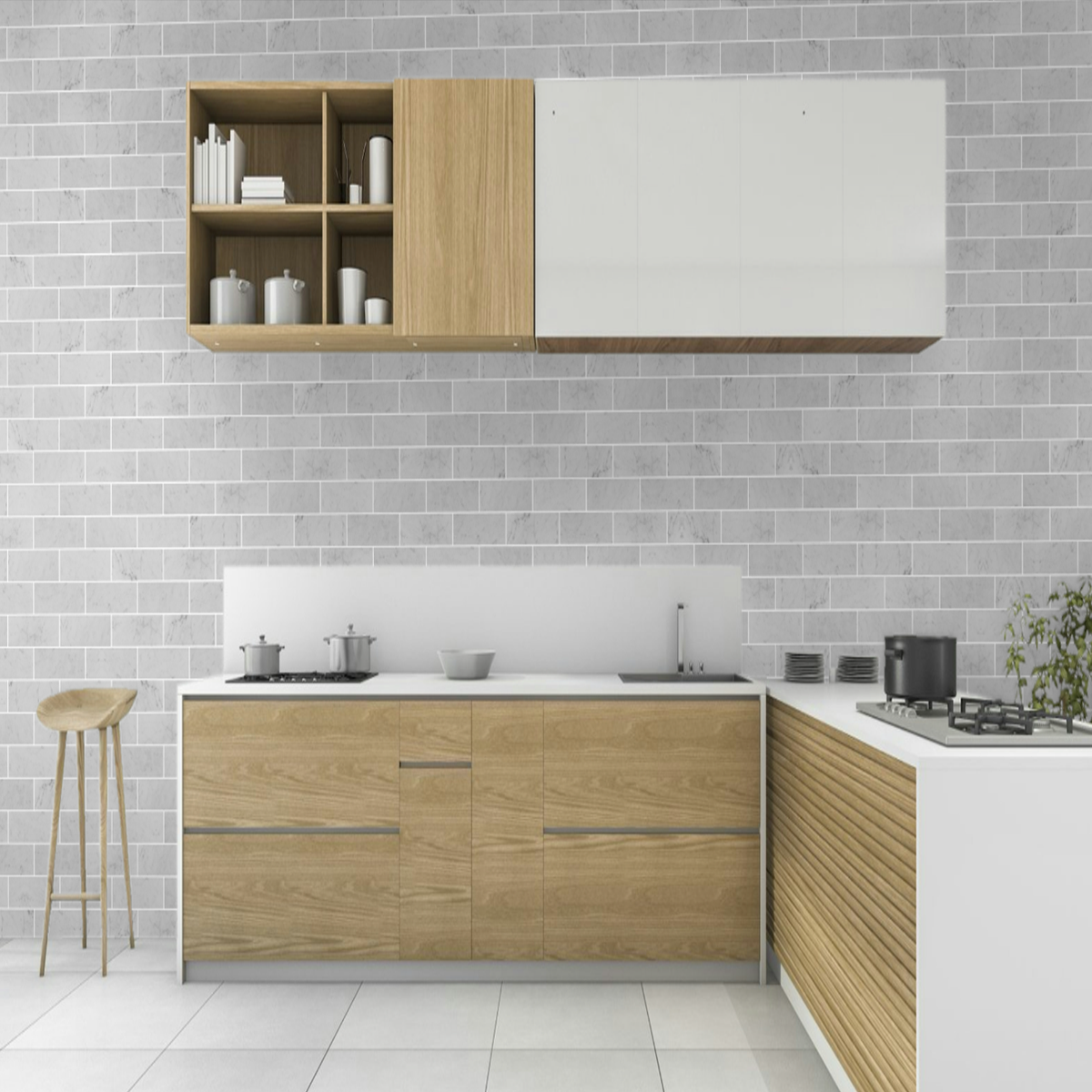 Carrara White 4x12  Subway Tile Polished