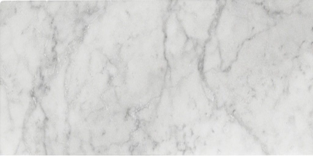 Carrara White 6" x 18" Honed
