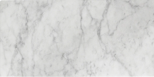 Carrara White 6" x 18" Honed