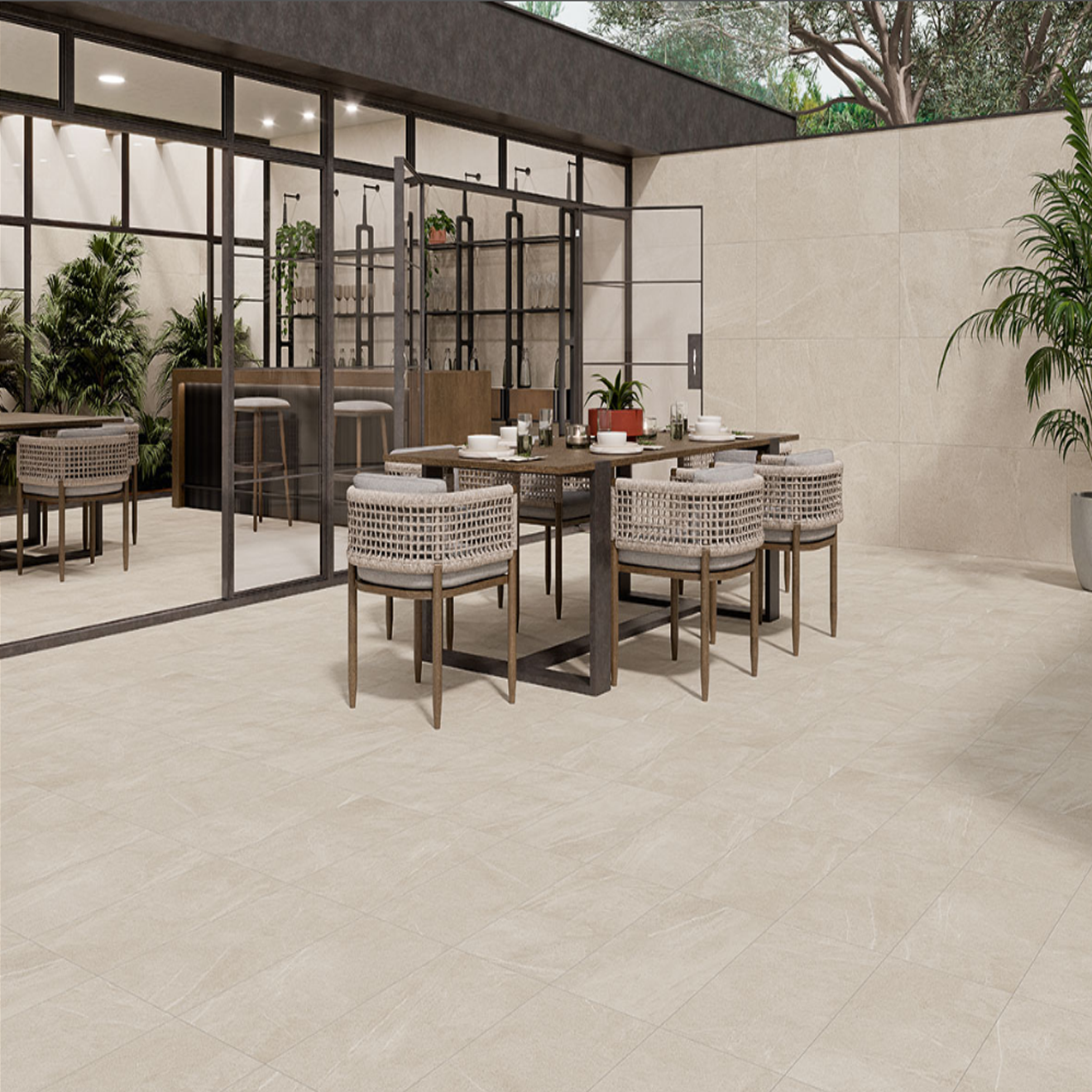 Traktion Maven Ivory Matte 48"X48"