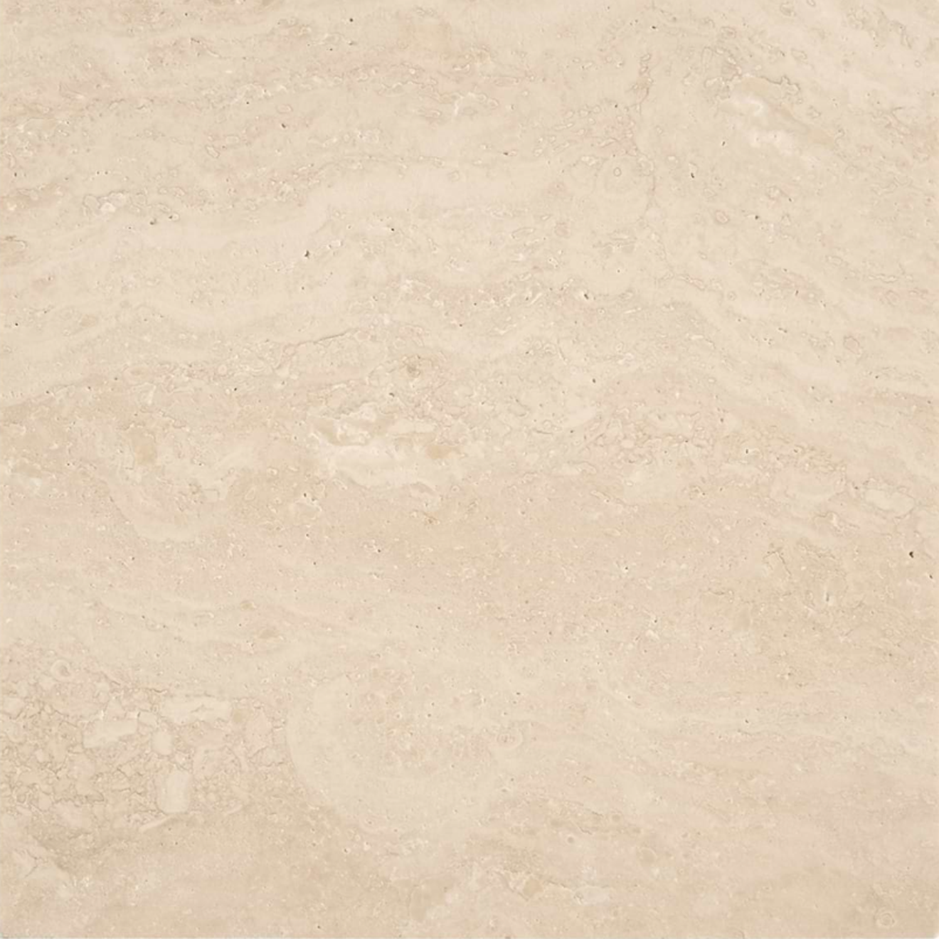 Ivory Travertine 6x6 Vein Cut Filled Honed
