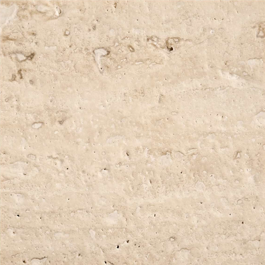 Ivory Travertine 2.5" x 12" Filled Vein Cut Brushed