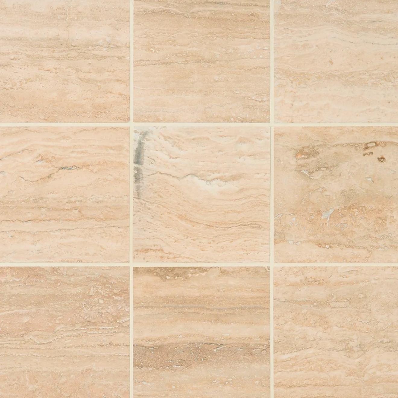 Classic Travertine 6' x 6" Vein Cut Filled Honed