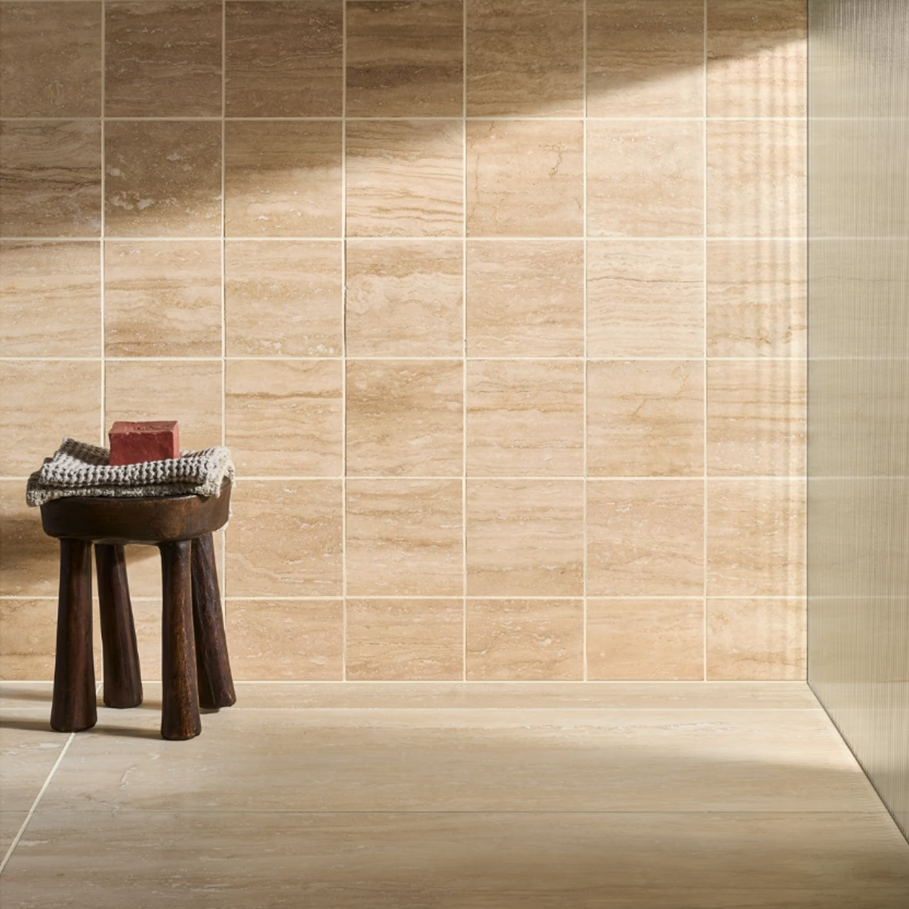 Classic Travertine 6' x 6" Vein Cut Filled Honed