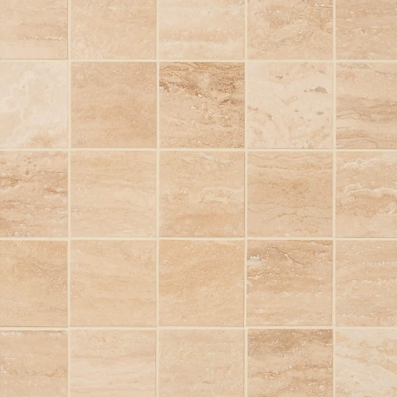 Classic Travertine 2.5" x 12" Filled  Vein Cut  Brushed