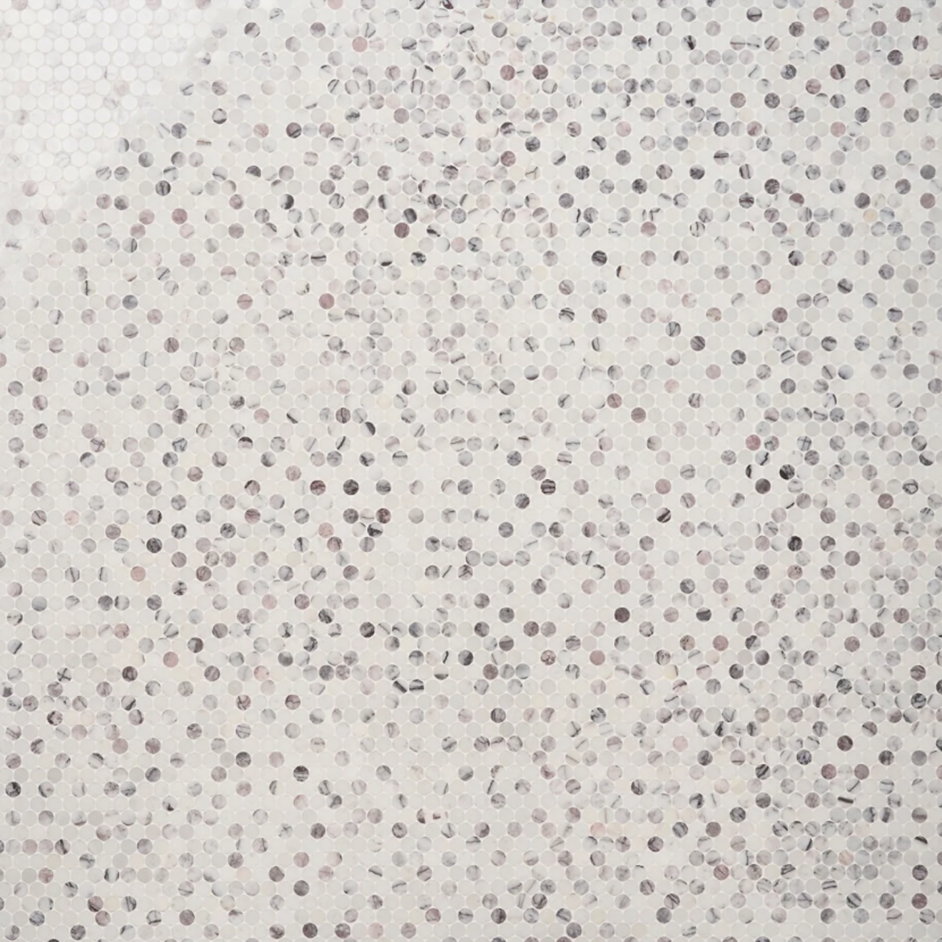 Lilac Premium 1" Penny Round  Mosaic Polished