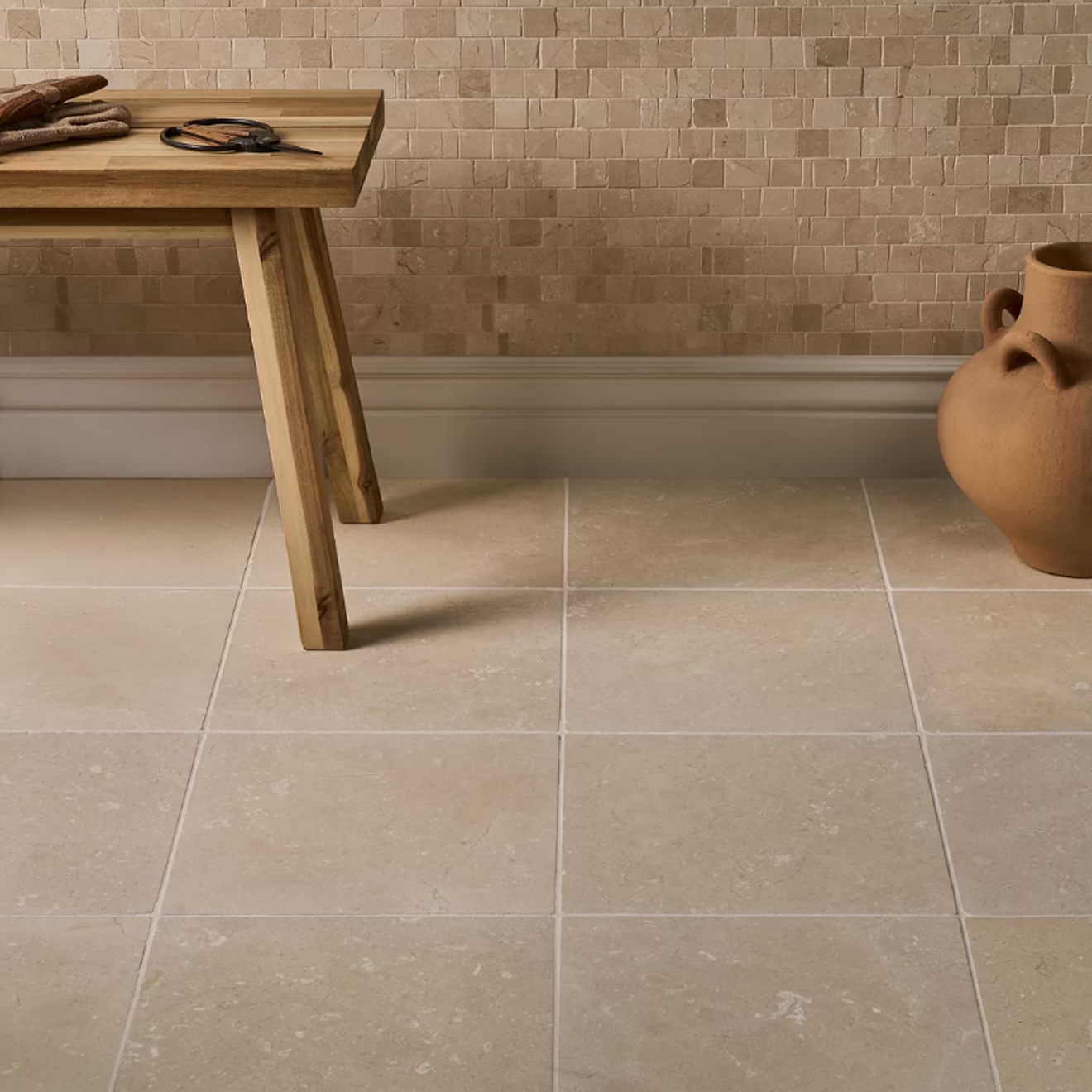 Avanti Crema Marfil Beige 12" x 12" Tumbled 
