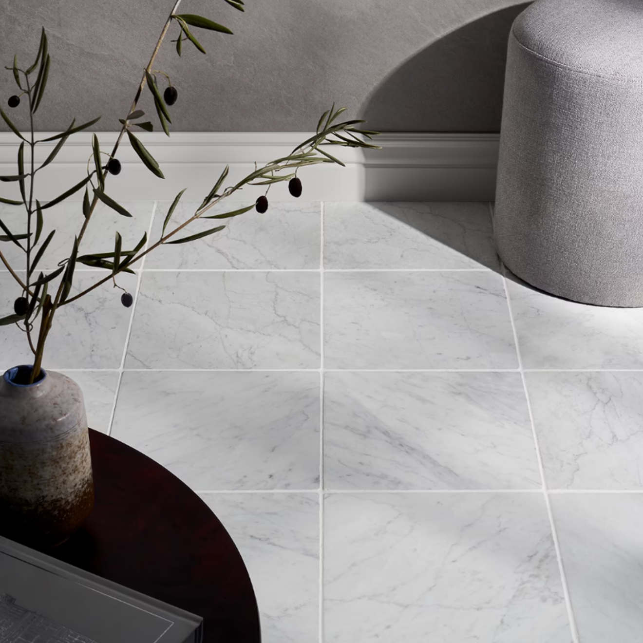 Avanti Bianco Carrara White 12" x 12" Tumbled 