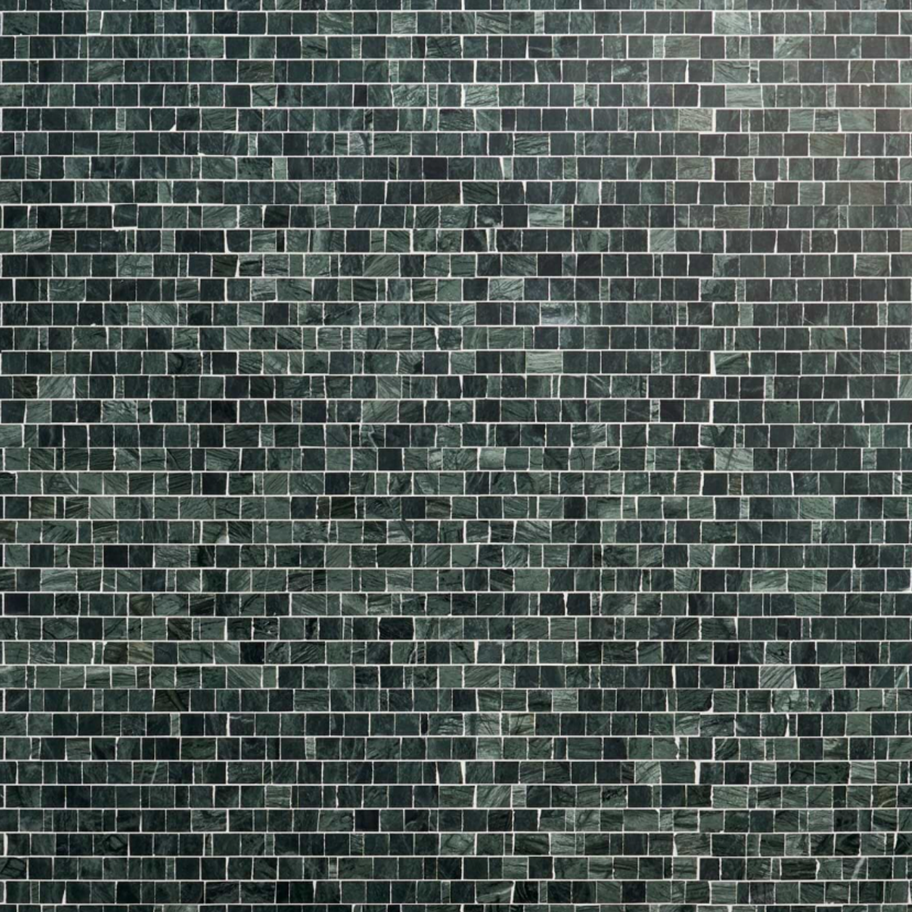 Avanti Verde Green Hand Clipped Rectangle Joint  Mosaic Honed