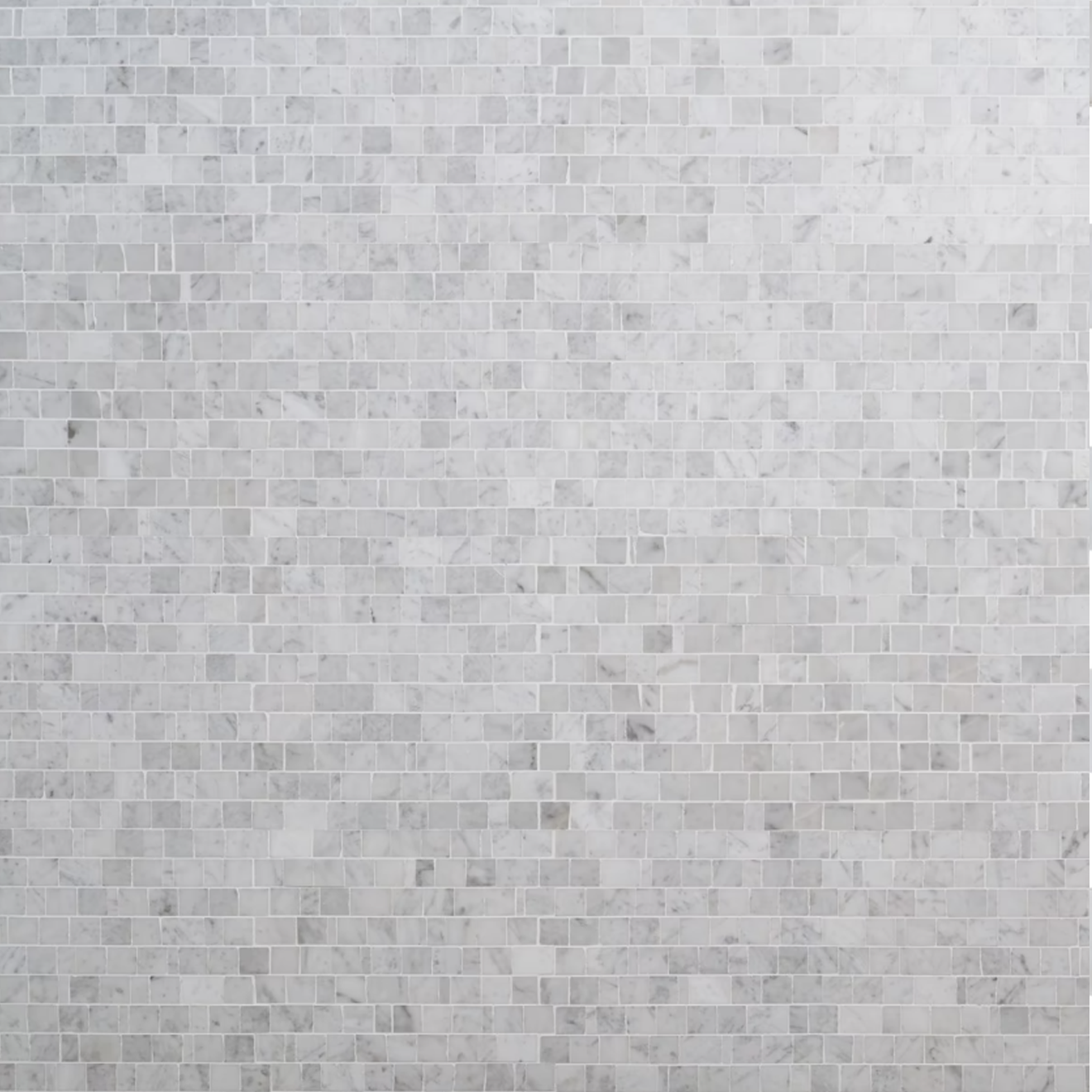 Avanti Bianco Carrara White Hand Clipped Rectangle Joint  Mosaic Honed