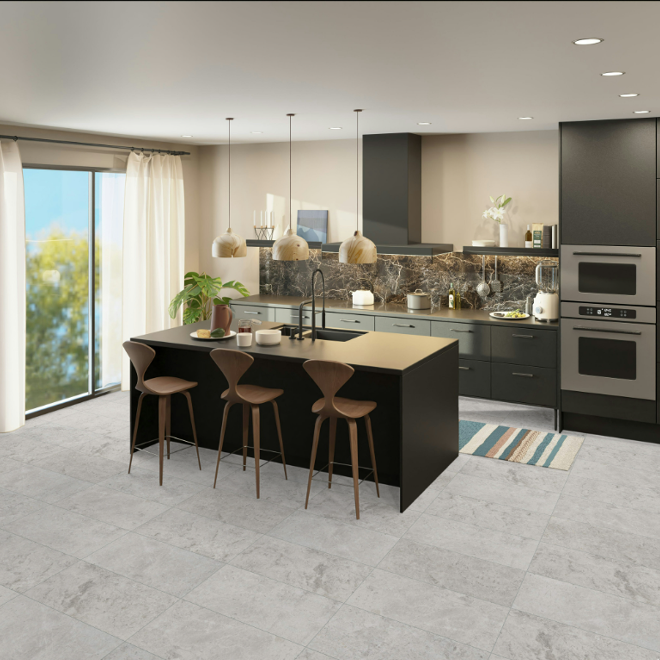 Tundra Gray 3" x 6" Honed 