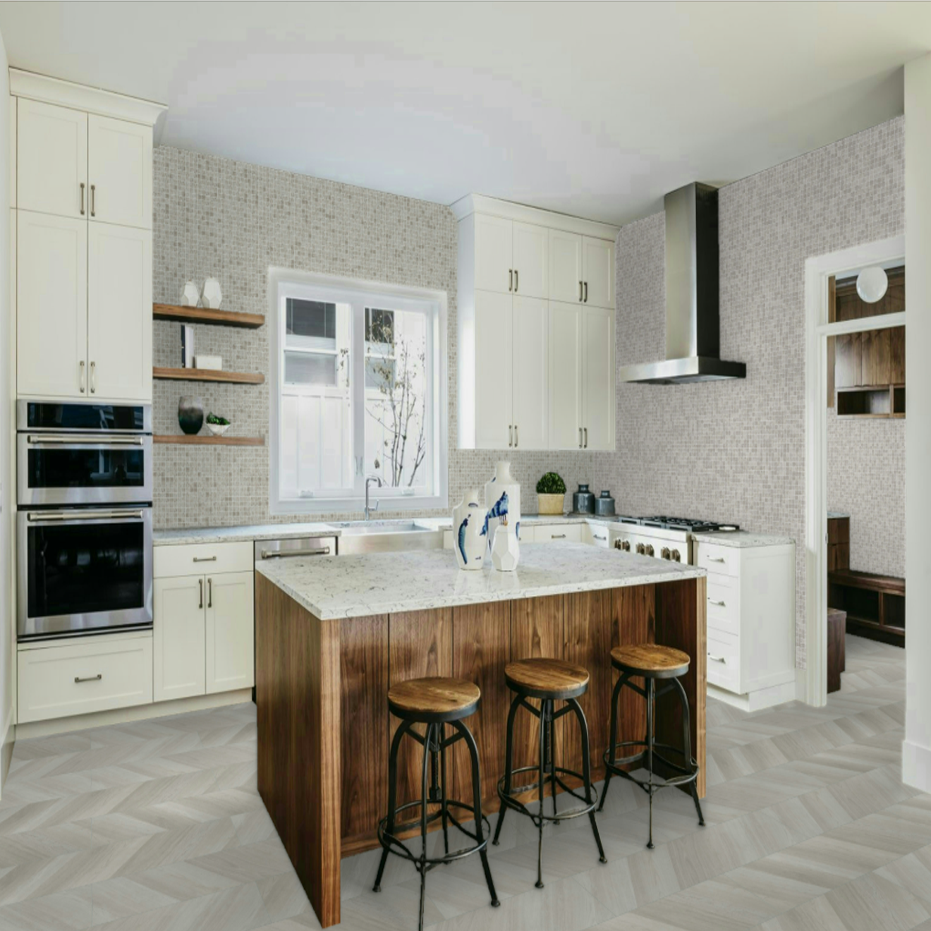Tundra Gray 1" x 1" Mosaic
