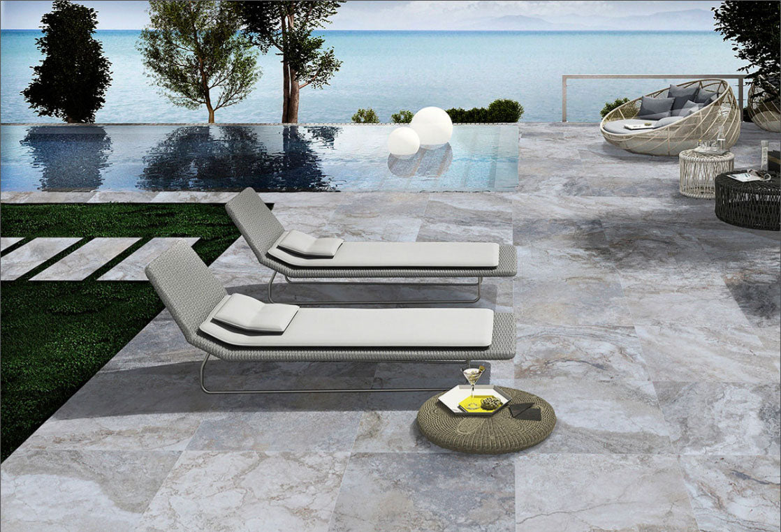 Arterra Paver Argento Travertino Matte 24"X 24"x 2CM